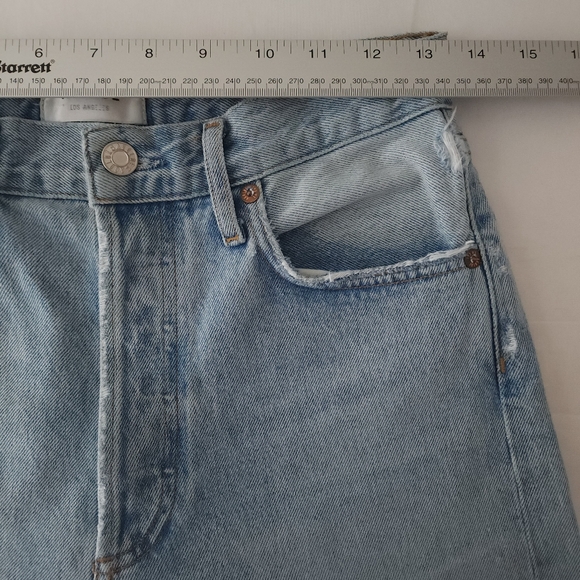Agolde 90's Mid Rise Loose Fit Straight Jeans in Snapshot - Picture 6 of 8